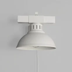 Luminex Wandlampe Weiß mit Steckdosenanschluss< Wandleuchten|Küchenlampen