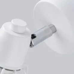 Sollux Wandlampe Weiß schwenkbar Draht Schirm E27 Retro< Wandleuchten|Wohnzimmerlampen