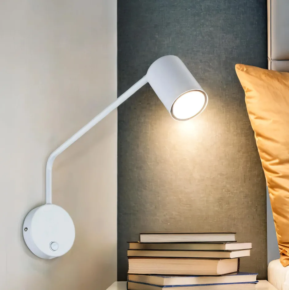 Easylight Wandlampe Weiß verstellbar Metall GU10 mit Schalter< Wandleuchten|Küchenlampen