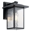 Metall Lampen|Rustikale Lampen*Elstead Wandlaterne außen Aluminium Glas E27 IP44 34,2 cm hoch