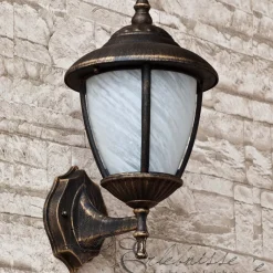 Rabalux Wandlaterne für Außen Wandleuchte MADRID gold antik< Rustikale Lampen|Rustikale Außenleuchten