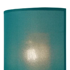 Wandleuchten|Flurlampen*Duolla Wandleuchte ALICE Stoff Schirm Petrol halbrund Loft