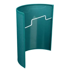 Wandleuchten|Flurlampen*Duolla Wandleuchte ALICE Stoff Schirm Petrol halbrund Loft