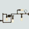 Wandleuchten|Esszimmer Lampen*Eco-Light Wandleuchte Amarcord Rost Antik 5-Flmg