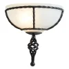Elstead Wandleuchte ANOUK Schwarz B:26cm Rustikal Lampe< Wandleuchten|Flurlampen