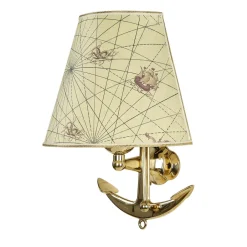 Metall Lampen|Messinglampen*Laura Suardi Wandleuchte Antik aus Messing Maritim edel