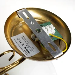 Easylight Wandleuchte ATHEN in Messing Rustikal Glasschirm< Wandleuchten|Küchenlampen