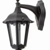 Außenleuchten Antik|Außenwandleuchten*Lido Wandleuchte Außen Aluminium IP44 Schwarz Rustikal
