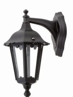 Außenleuchten Antik|Außenwandleuchten*Lido Wandleuchte Außen Aluminium IP44 Schwarz Rustikal