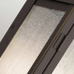 Elstead Wandleuchte außen Aluminium Glas H: 37,2 cm IP44 in Bronze< Außenwandleuchten|Gartenlaternen