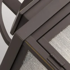 Elstead Wandleuchte außen Aluminium Glas H: 37,2 cm IP44 in Bronze< Außenwandleuchten|Gartenlaternen