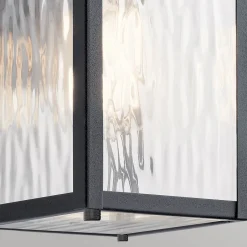 Elstead Wandleuchte außen Aluminium Glas E27 IP44 25,8 cm hoch< Metall Lampen|Rustikale Lampen