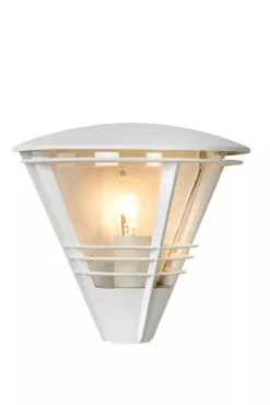 Außenwandleuchten|Moderne Außenleuchten* Wandleuchte Außen Aluminium Weiß IP44 E27 T:27 cm