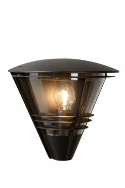 Wandleuchte Außen Aluminium Schwarz IP44 E27 T:27 cm< Außenwandleuchten|Moderne Außenleuchten