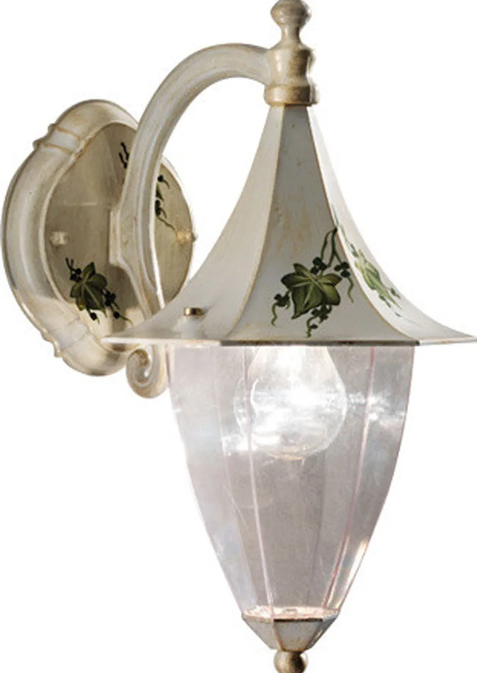 Metall Lampen|Rustikale Lampen*Ferroluce Wandleuchte außen Aluminium 35 cm hoch IP43 E27 SERGIO