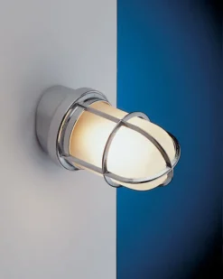 Außenleuchten Antik|Außenwandleuchten*Laura Suardi Wandleuchte Außen Chrom aus Messing rostfrei IP44