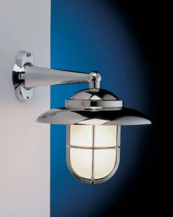 Außenleuchten Antik|Außenleuchten Messing*Laura Suardi Wandleuchte Außen Chrom Messing IP43 Maritim Haus