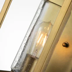 Elstead Wandleuchte außen E27 IP44 44,5 cm hoch in Messing antik< Metall Lampen|Rustikale Lampen