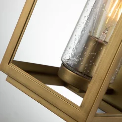 Elstead Wandleuchte außen E27 IP44 44,5 cm hoch in Messing antik< Metall Lampen|Rustikale Lampen