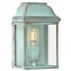 Elstead Wandleuchte Außen Grün antik eckig IP44 Haustür< Metall Lampen|Messinglampen