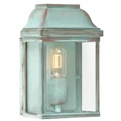 Elstead Wandleuchte Außen Grün antik eckig IP44 Haustür< Metall Lampen|Messinglampen