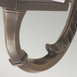 Elstead Wandleuchte außen IP44 aus Messing Glas E27 Vintage< Außenleuchten Antik|Außenleuchten Messing