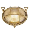Searchlight Wandleuchte außen IP64 E27 Ø 24 cm Glas Messing massiv< Messinglampen|Maritime Lampen
