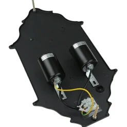 Rustikale Lampen|Maritime Lampen*Easylight Wandleuchte Außen IP44 Glas Alu H: 43 cm 2x E27 Schwarz