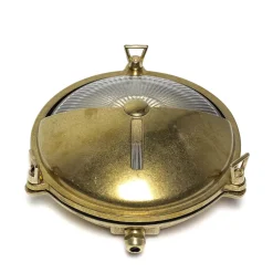 Lido Wandleuchte Außen KARPAHTOS aus Messing rund 21cm< Rustikale Lampen|Metall Lampen