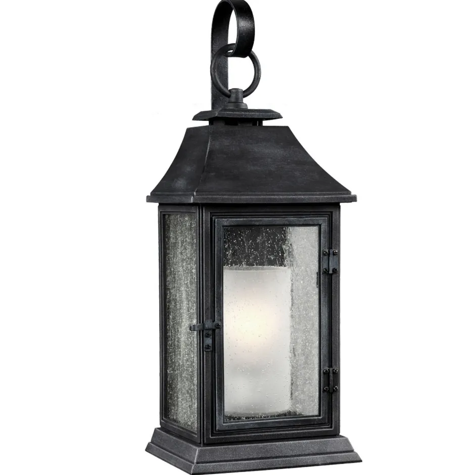 Außenwandleuchten|Gartenlaternen*Elstead Wandleuchte Außen Laterne Vintage IP44 E27 65 cm hoch