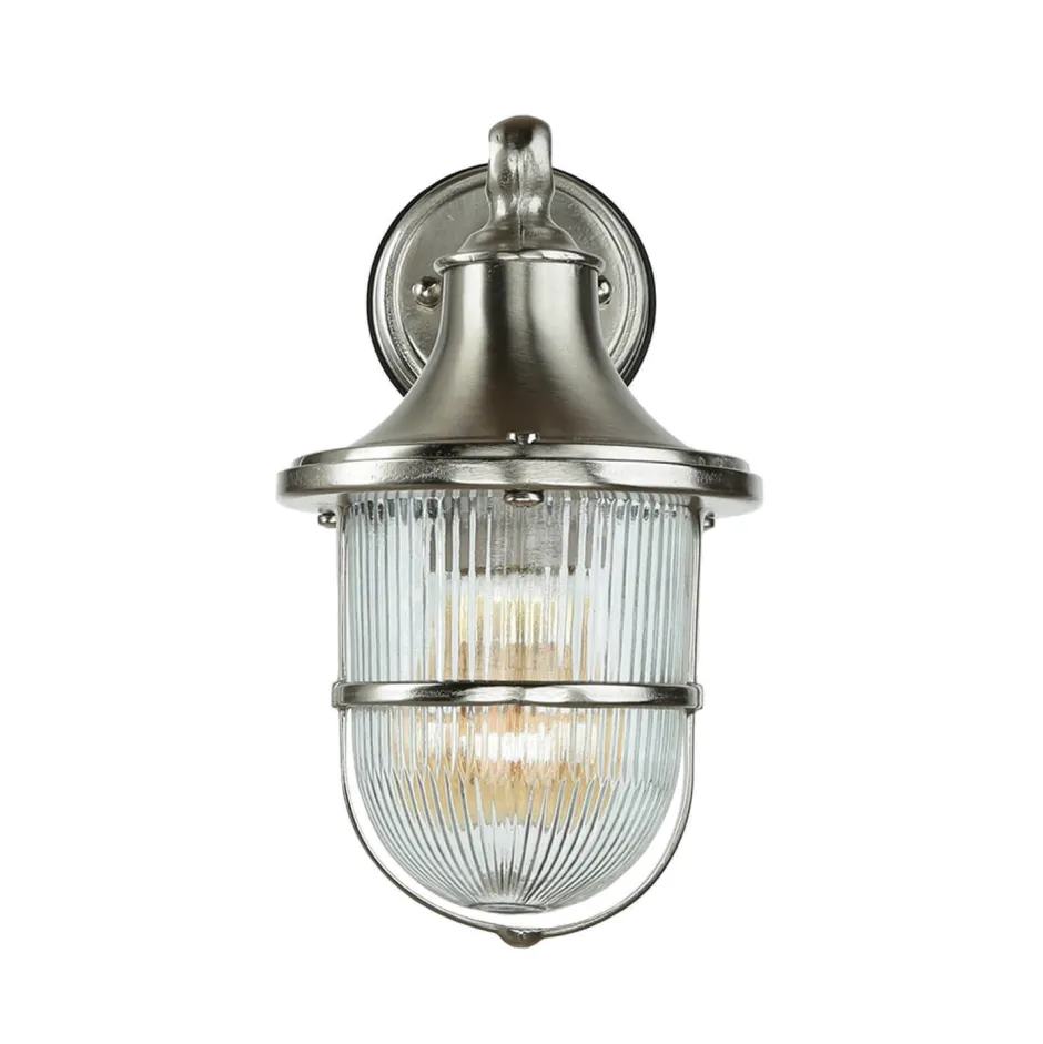 Metall Lampen|Messinglampen*Lido Wandleuchte Außen Maritim IP64 Haustür Echt-Messing