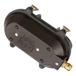 Lido Wandleuchte außen Maritim IP64 Messing Riffelglas E27< Außenwandleuchten|Rustikale Lampen