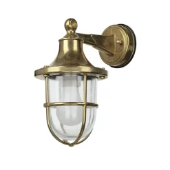 Lido Wandleuchte Außen Messing Haustür Maritim IP64< Metall Lampen|Messinglampen