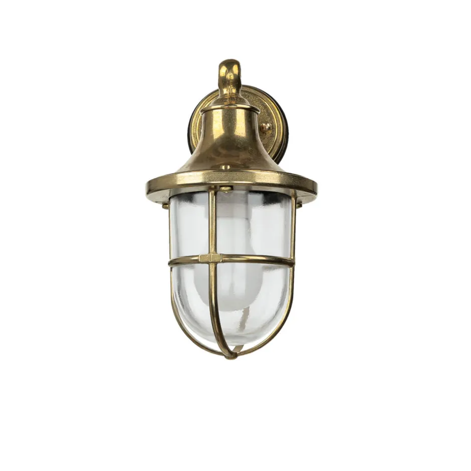 Lido Wandleuchte Außen Messing Haustür Maritim IP64< Metall Lampen|Messinglampen