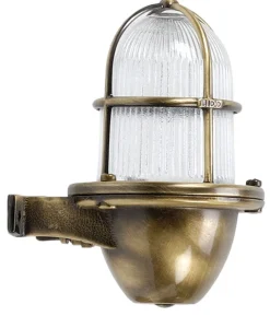 Außenleuchten Antik|Außenwandleuchten*Lido Wandleuchte Außen Messing Maritim IP64 Hof Antik