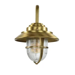 Lido Wandleuchte Außen Messing Maritim IP64 Terrasse Hof< Außenwandleuchten|Rustikale Lampen