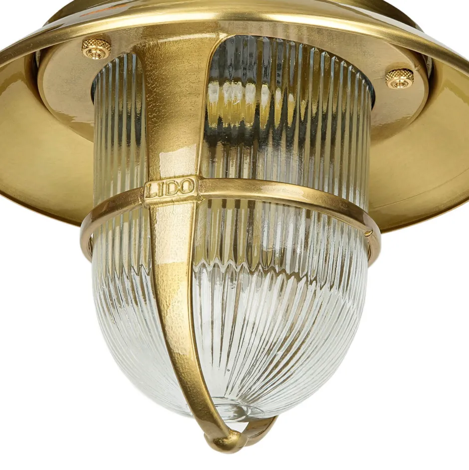 Lido Wandleuchte Außen Messing Maritim IP64 Terrasse Hof< Außenwandleuchten|Rustikale Lampen