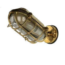 Lido Wandleuchte Außen Messing Maritim Haus wetterfest< Metall Lampen|Messinglampen