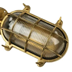 Lido Wandleuchte Außen Messing Maritim Haus wetterfest< Metall Lampen|Messinglampen