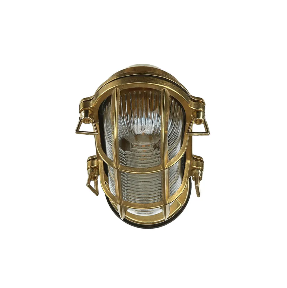 Lido Wandleuchte Außen Messing Maritim IP64 Haus Terrasse< Metall Lampen|Messinglampen