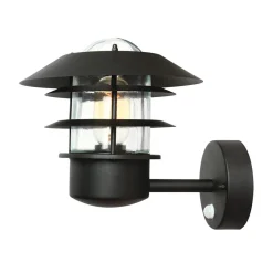 Elstead Wandleuchte Außen mit Bewegungsmelder in Schwarz< Außenwandleuchten|Rustikale Außenleuchten