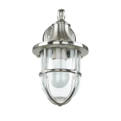 Lido Wandleuchte Außen Nickel Echt-Messing IP64 Hof< Metall Lampen|Messinglampen