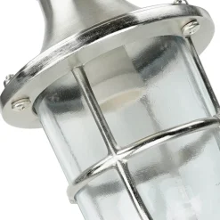 Lido Wandleuchte Außen Nickel Echt-Messing IP64 Hof< Metall Lampen|Messinglampen