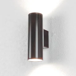 Außenwandleuchten|Moderne Lampen*Eglo Wandleuchte Außen Riga Antikbraun 2-Flmg