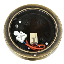 Lido Wandleuchte Außen rostfreies Messing G9 Haus AGIA< Rustikale Lampen|Metall Lampen