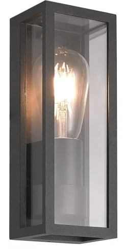 Außenwandleuchten|Metall Lampen*SU-MA Wandleuchte Außen Schwarz IP65 KAMPEN Außenlampe