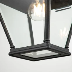 Elstead Wandleuchte außen Schwarz 42,2 cm hoch IP44 E27< Gartenlaternen|Außenwandleuchten