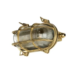 Lido Wandleuchte Außen SKIATHOS Echt Messing Maritim< Metall Lampen|Messinglampen