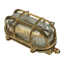 Lido Wandleuchte Außen SKIATHOS Echt Messing Maritim< Metall Lampen|Messinglampen