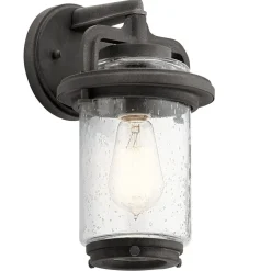 Metall Lampen|Vintage Lampen*Elstead Wandleuchte außen Vintage 29,2 cm hoch IP44 E27